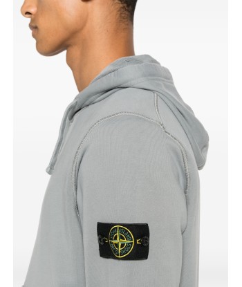 STONE ISLAND - Sweat a capuche Gris Les magasins à Paris et en Île-de-France