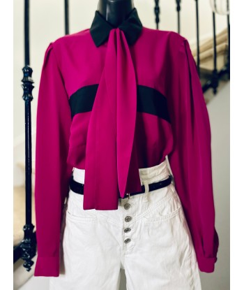 Blouse fuchsia et noire Toutes les collections ici