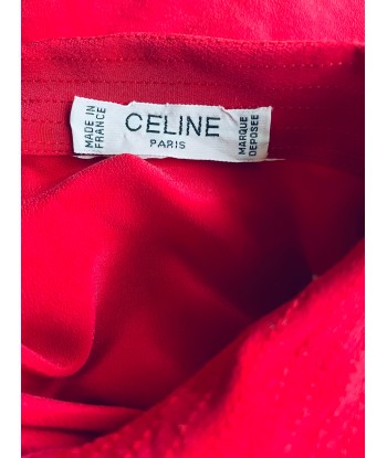 Blouse/tunique en soie rouge offre 