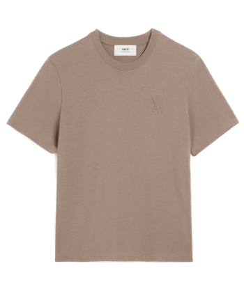 AMI PARIS - TSHIRT ADC TON-SUR-TON LIGT TAUPE vous aussi creer 