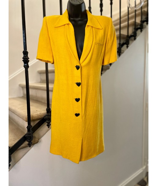 Robe jaune avec boutons 🖤 - RÉSERVÉE Comment ça marche