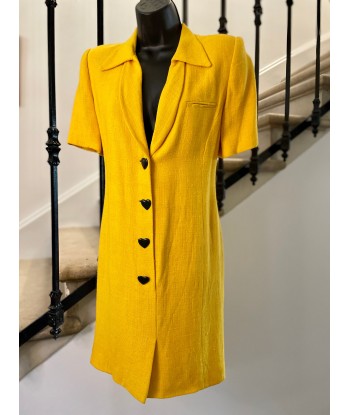 Robe jaune avec boutons 🖤 - RÉSERVÉE Comment ça marche