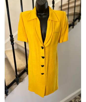 Robe jaune avec boutons 🖤 - RÉSERVÉE Comment ça marche