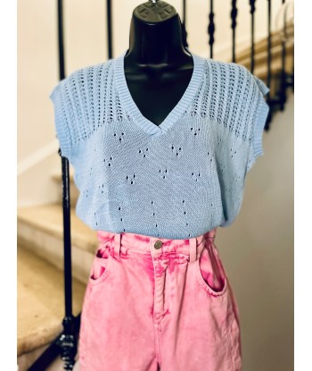 Pull crochet sans manches en ligne