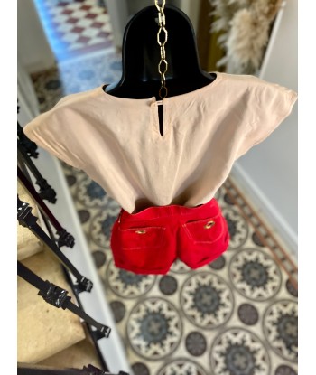 Blouse sans manches rose poudré Comparez plus de prix