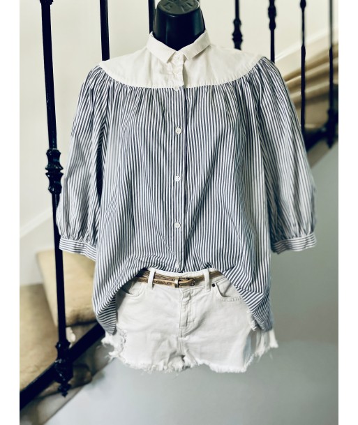 Blouse rayée blanc et bleu vous aussi creer 