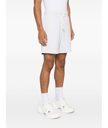 CASABLANCA - Short en coton avec patch tennis statues outlet