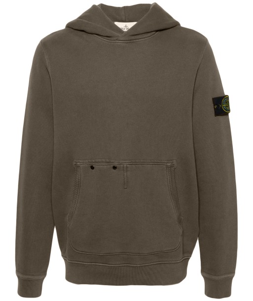 STONE ISLAND - Hoodie épais marron Comment ça marche