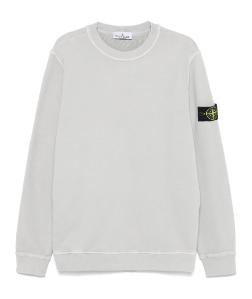 STONE ISLAND - Crewneck à poche gris livraison gratuite