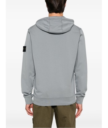 STONE ISLAND - Hoodie zippé gris livraison gratuite