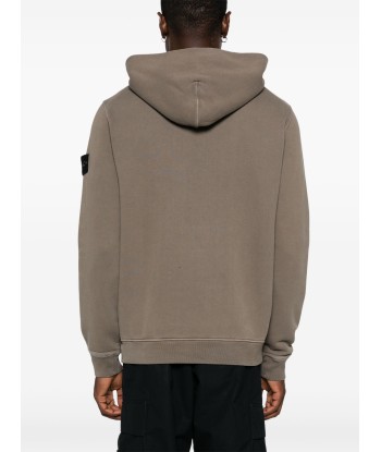 STONE ISLAND - Hoodie épais marron Comment ça marche