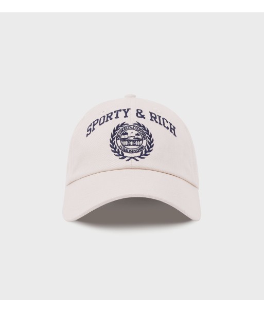 SPORTY & RICH - VARSITY CREST EMBROIDERED HAT pas cher chine