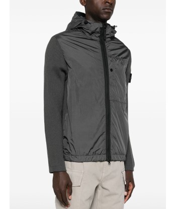 STONE ISLAND - Gilet Bi-matière gris anthracite meilleur choix