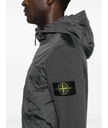 STONE ISLAND - Gilet Bi-matière gris anthracite meilleur choix