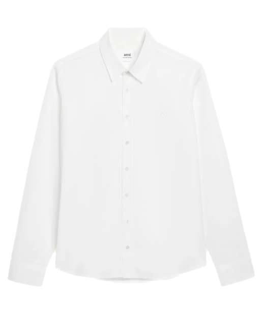 AMI PARIS - CHEMISE EN POPELINE BLANCHE meilleur choix