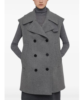 JIL SANDER - Manteau croisé à design sans manches JUSQU'A -70%! 