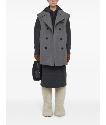 JIL SANDER - Manteau croisé à design sans manches JUSQU'A -70%! 