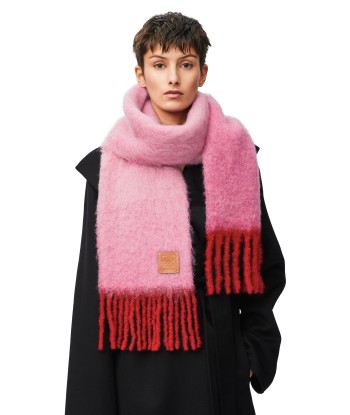 LOEWE - Echarpe en mohair rose pas cheres