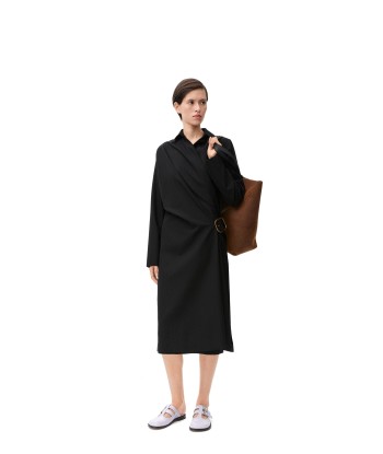 LOEWE - Robe ceinturée en laine s'inspire de l'anatomie humaine