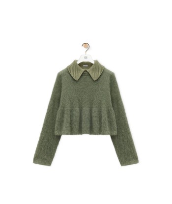 LOEWE - Pull polo en mohair mélangé en stock