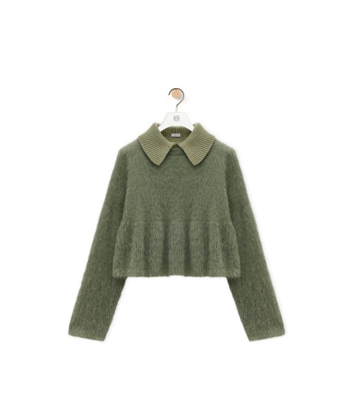 LOEWE - Pull polo en mohair mélangé en stock