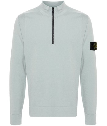 STONE ISLAND - Half-zip Vert clair pour bénéficier 