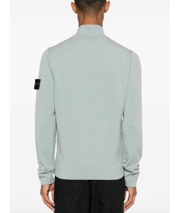 STONE ISLAND - Half-zip Vert clair pour bénéficier 