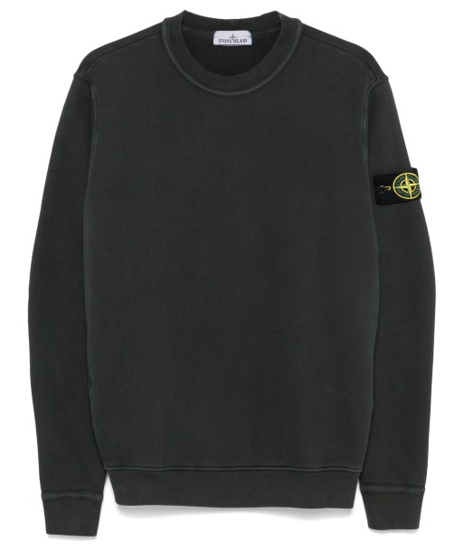 STONE ISLAND - Crewneck à poche gris anthracite solde