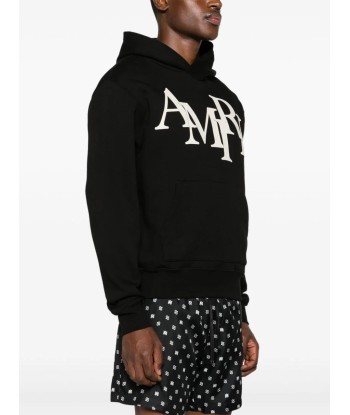 AMIRI hoodie Staggered à patch logo brillant des détails fins