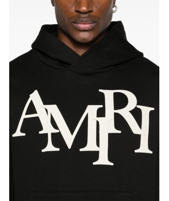 AMIRI hoodie Staggered à patch logo brillant des détails fins