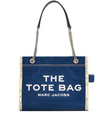 MARC JACOBS - The Denim Chain Medium Tote Bag Profitez des Offres !