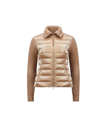 MONCLER - Cardigan zippé matelassé en laine chez Cornerstreet bien 