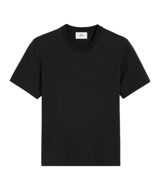 AMI PARIS - T-shirt ADC Ton sur ton Noir Jusqu'à 80% De Réduction