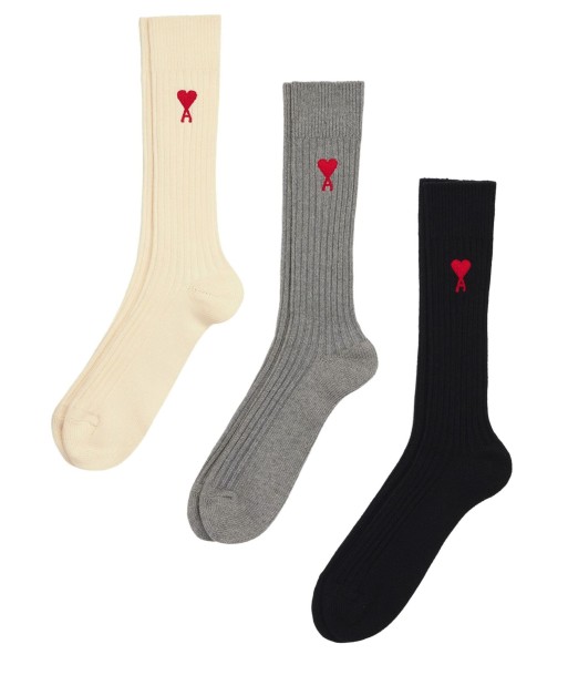 AMI PARIS - Pack x3 Chaussettes Venez acheter