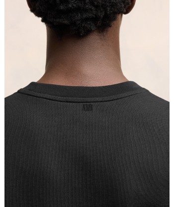 AMI PARIS - T-shirt ADC Ton sur ton Noir Jusqu'à 80% De Réduction