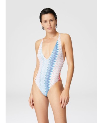 MISSONI - Maillot de bain une pièce zigzag lamé col V Les magasins à Paris