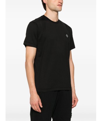 Stone Island - Compass-patch cotton T-shirt meilleur choix