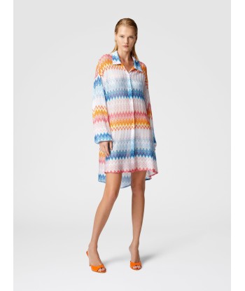 Missoni - Chemise oversize lamé zigzag d'Europe débarque