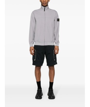 STONE ISLAND - Sweat Zippé stretch gris clair votre restaurant rapide dans 