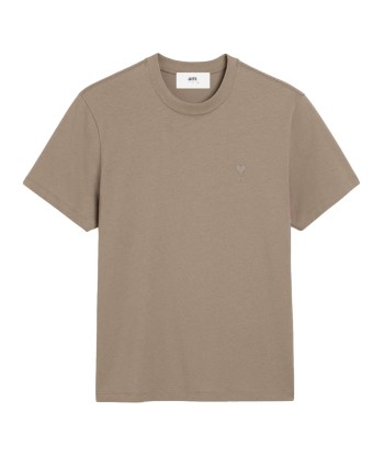 AMI PARIS - TSHIRT EN COTON TAUPE Par le système avancé 