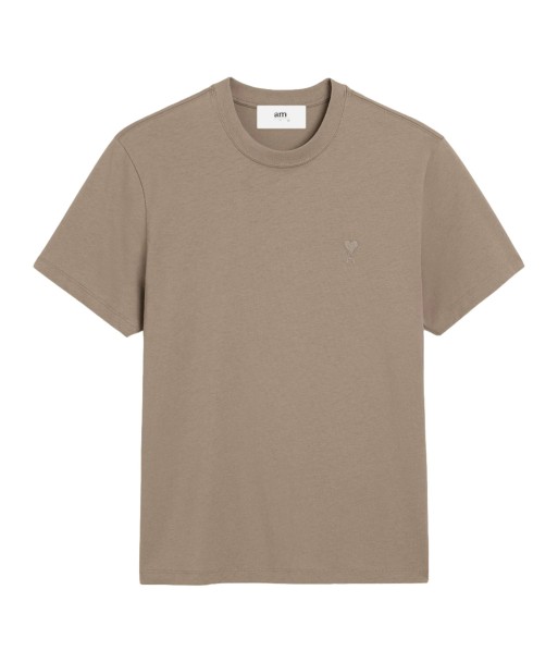 AMI PARIS - TSHIRT EN COTON TAUPE Par le système avancé 