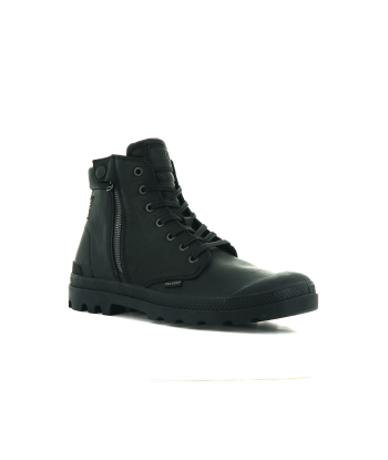 06855-008-M | PAMPA BKR ZIP LEATHER | BLACK/BLACK Profitez des Offres !