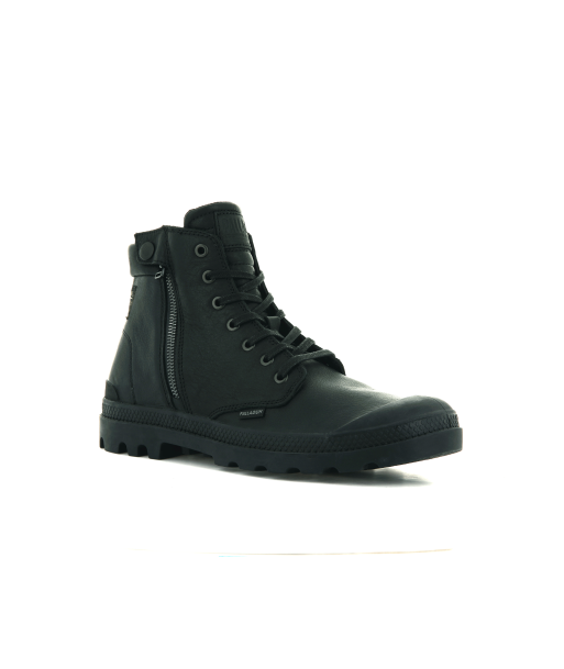 06855-008-M | PAMPA BKR ZIP LEATHER | BLACK/BLACK Profitez des Offres !