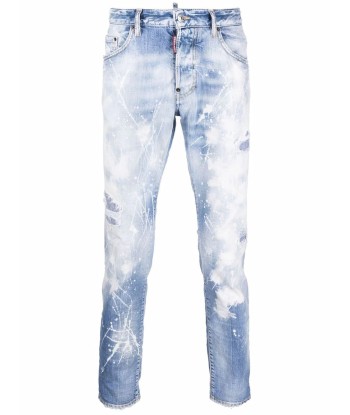 Dsquared2 - Jean Skinny délavé à taches ou a consommer sur place