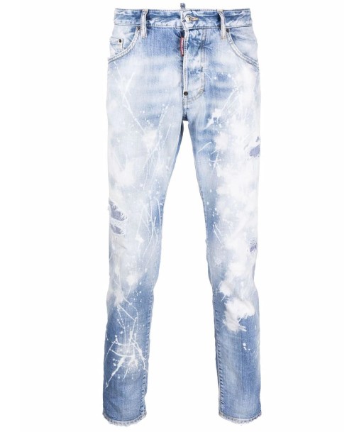 Dsquared2 - Jean Skinny délavé à taches ou a consommer sur place