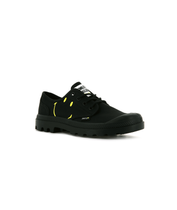 77080-008-M | SMILEY ® PAMPA OXFORD BE KIND | BLACK/BLACK chez Cornerstreet bien 