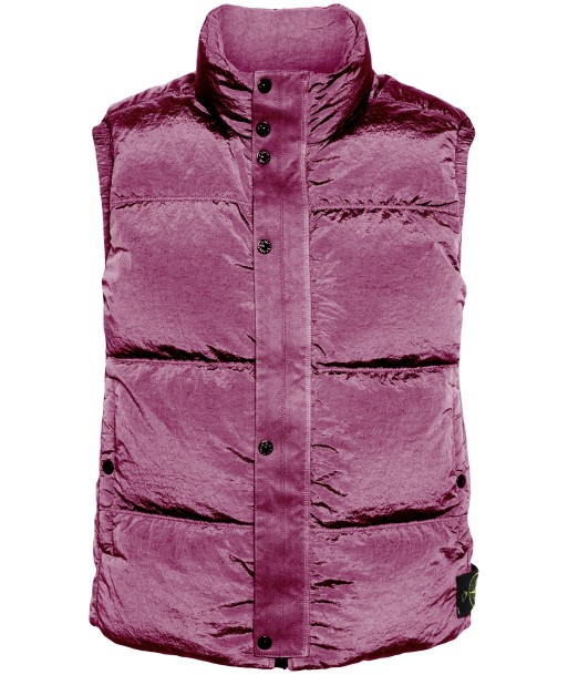 Stone Island - veste sans manches nylon magenta de France