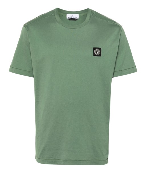 Stone Island - T-shirt vert basket pas cher