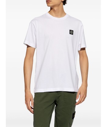 STONE ISLAND - t shirt blanc Comparez plus de prix