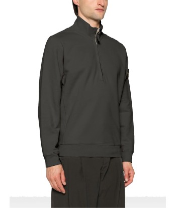 Stone Island - Sweat half zip gris anthracite Venez découvrir notre 